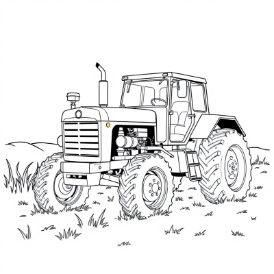 Simple Vintage Tractor