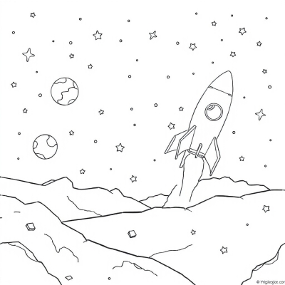Simple Rocket in Space