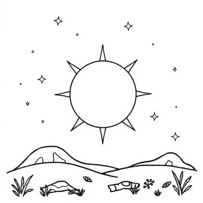 Simple Sun for Preschoolers