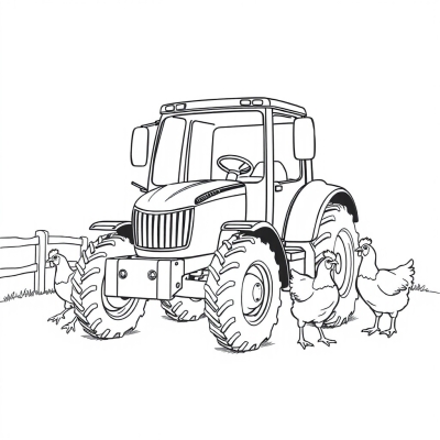 Simple Tractor and Chickens