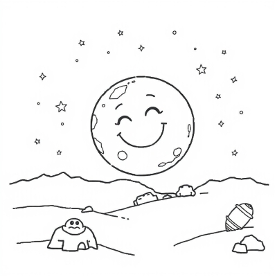 Smiling Full Moon
