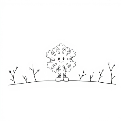Snowflake Olympic Mascot
