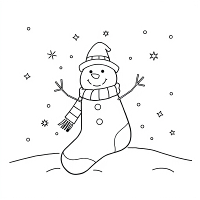 Christmas Sock Snowman