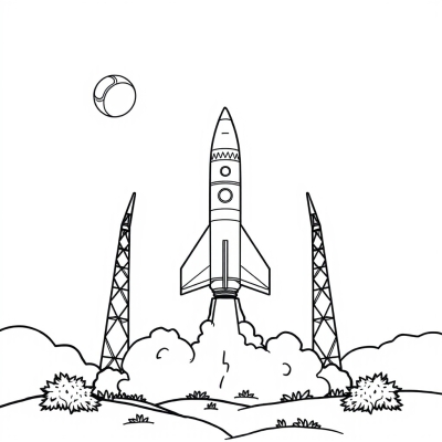 Launch of the Soyuz Rocket