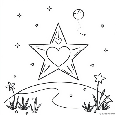 Star with Hearts