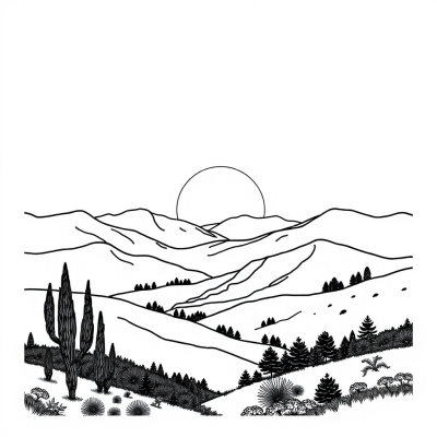 The Sun Rises Over the Valley