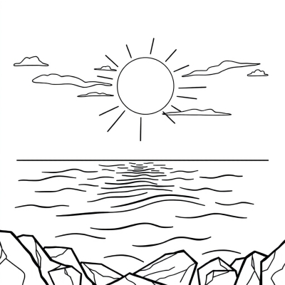 Sunrise over the Ocean