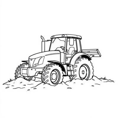 Tractor Stuck in the Mud