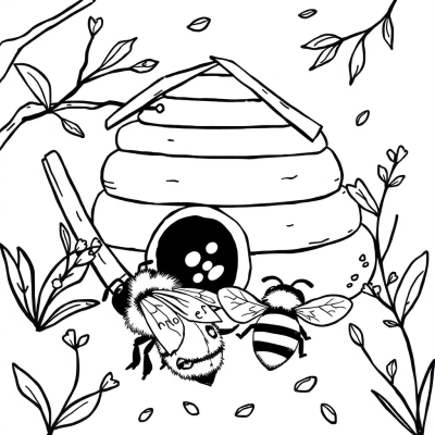 Hive and Bumblebees