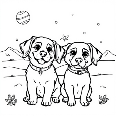 Dogs Belka and Strelka