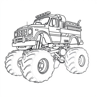 Fire Truck Monster Truck