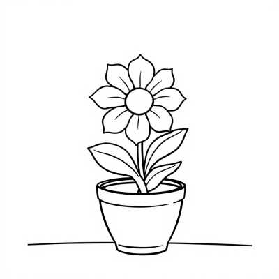 Flower in a Pot for Mom