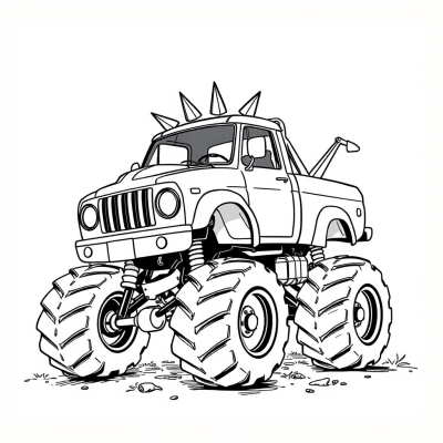 Spiky Monster Truck