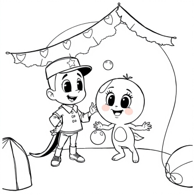 Kane and Bubble from the Digital Circus