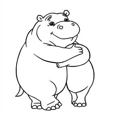 Hugging Hippo for Mom
