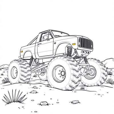 Monster Truck in the Desert
