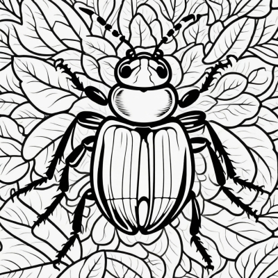 Black Shiny Oil Beetle