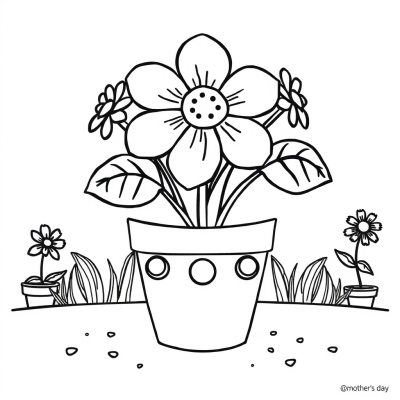 Flower Pot Mother's Day Card