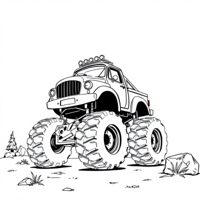 Fearsome Giant Monster Truck
