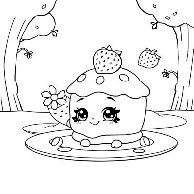 Shopkins Strawberry Pancakes