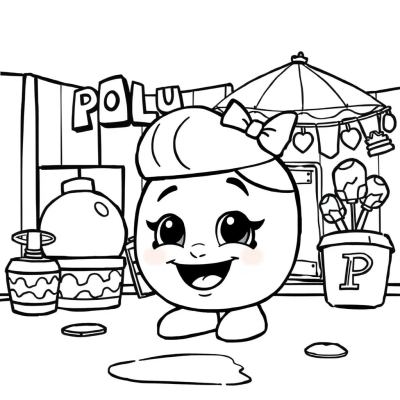 Shopkins Polly Paint