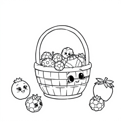 Shopkins Raspberry Basket