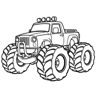 Simple Monster Truck for Toddlers