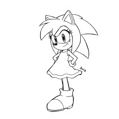 Amy Rose in a Dress