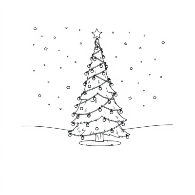Big Christmas Tree and Lights