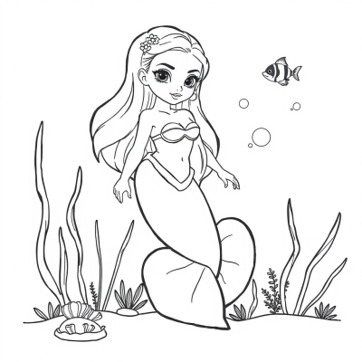 Mermaid with a Big Tail