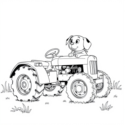 Dog from the Blue Tractor