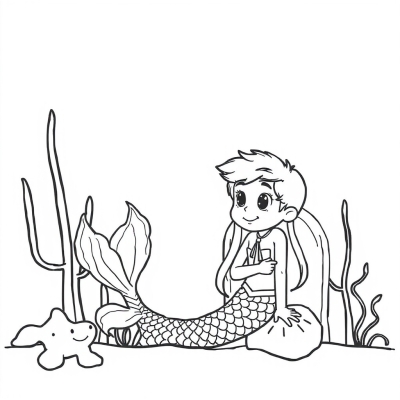 Boy and Mermaid