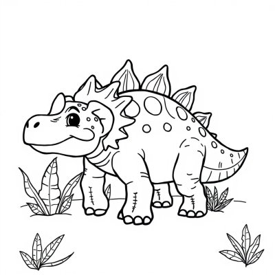 Cartoon Ankylosaurus