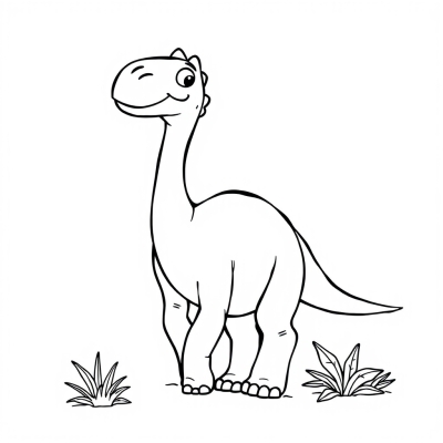 Cartoon Brachiosaurus