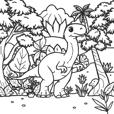 Cartoon Theropod