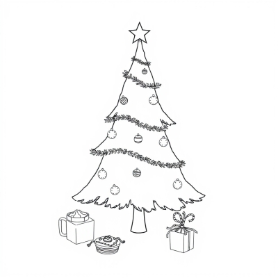 Christmas Tree with Sweet Treats