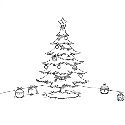 Christmas Tree with Ornaments