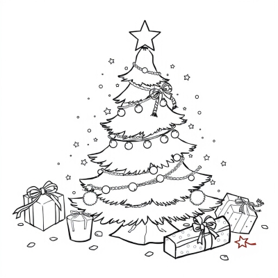 Christmas Tree with Candy