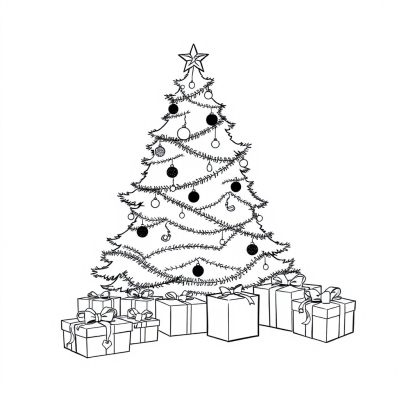 Christmas Tree with Gifts