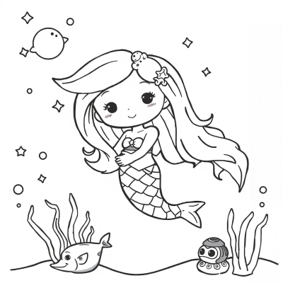 Cute Kawaii Mermaid
