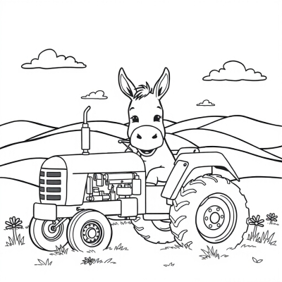 Donkey from Blue Tractor