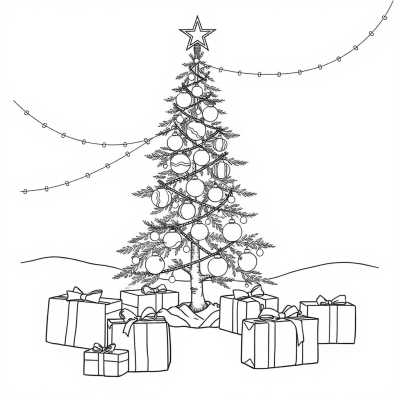 Elegant Slim Christmas Tree