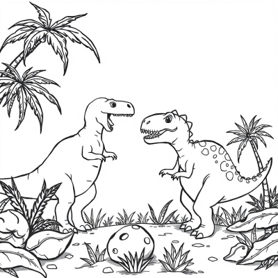 The Meeting of Two Dinosaurs