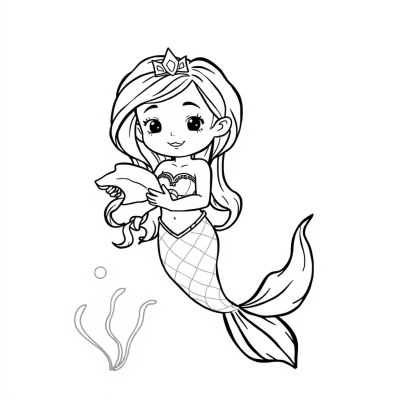 Mermaid Holding a Shell