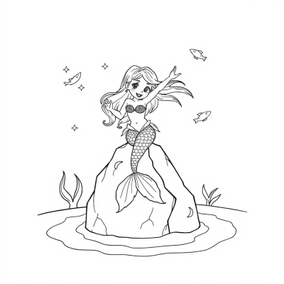 Mermaid on a Rock