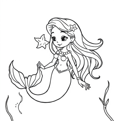 Mermaid with Pearls