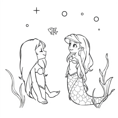 Melody and Ariel Mermaids
