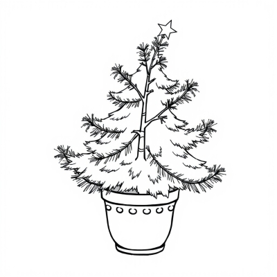 Potted Christmas Tree
