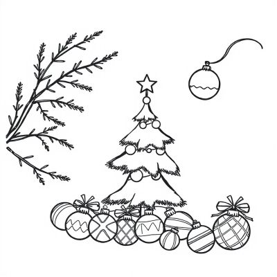 Little New Year Tree in Ornaments