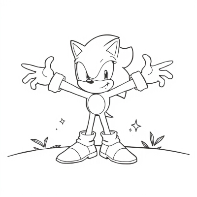 Sonic Spreads His Arms